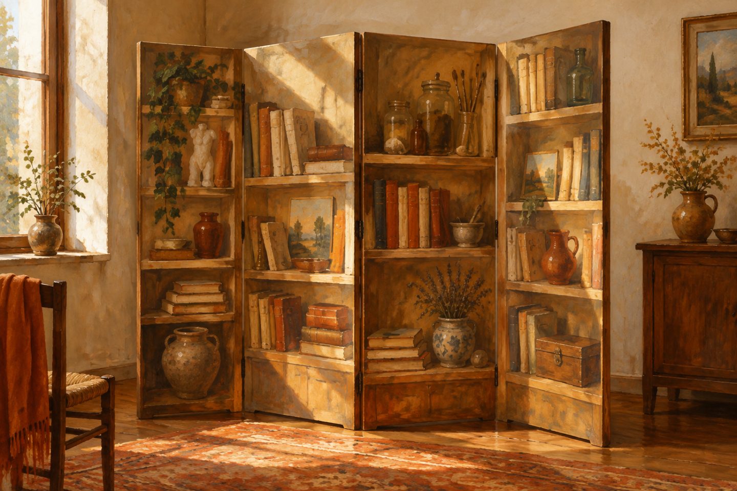 Au musée Guimet, les bibliothèques en trompe-l’œil coréennes